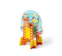 Bigjigs Rail - Ferris Wheel Tunnel - Ride Fairground 2-en-1 Ride Fairground et Tunnel pour Les Ensembles de Train, Accessoires de Chemin de Fer pour Enfants, Cadeaux pour Les Tout-Petits pour 3 Ans +
