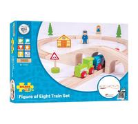 Bigjigs Rail Figurine De Huit Ensemble Train Bois Train Sets pour Enfants Âge 3+