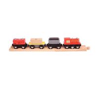Bigjigs Rail Freight Train - Andere belangrijke Wooden Rail Merken zijn Compatib