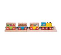 Bigjigs Rail groenten en fruit Train - Andere belangrijke Wooden Rail Merken zij
