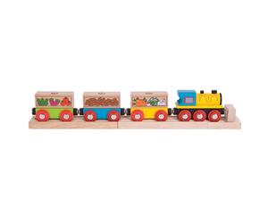 Bigjigs Rail groenten en fruit Train - Andere belangrijke Wooden Rail Merken zij