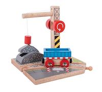 Bigjigs Rail Grue pour Gravier | Train en Bois | Circuit Train Bois | Jouet Enfant | Jouet Éducatif | Cadeau Enfant | Jouet en Bois | Compatible avec Autre Marques de Train en Bois