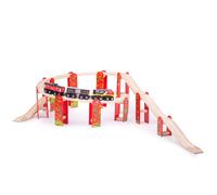 Bigjigs Rail, High Level Train Track Expansion Pack, Wooden Toys, Bigjigs Train