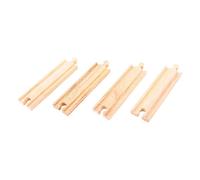 Bigjigs Rail Lignes Droites Moyennes (Lot de 4)