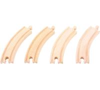 Bigjigs Rail Long Round Rail 17 cm 4 pcs