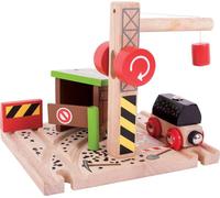 Bigjigs Rail Mine de charbon avec grue