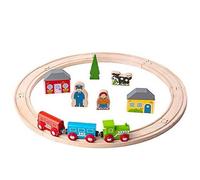 Bigjigs Rail My First Wooden Train Set - Beginner Railway Set