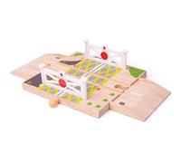 Bigjigs Rail Passage à niveau en bois avec barrières