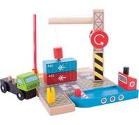 Bigjigs Rail Plate-forme de transbordement de conteneurs