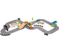 Bigjigs Rail Rail de course en bois Journée de course