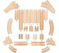 Bigjigs Rail Rail en bois 25 pièces