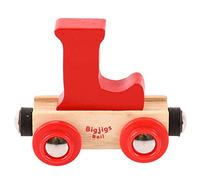 Bigjigs Rail Rail Wagon caractère Lettre L (Rouge)
