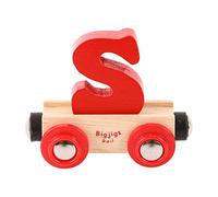 Bigjigs Rail Rail Wagon caractère Lettre S (Rouge)