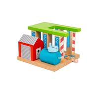 Bigjigs Rail Station de Lavage de Trains | Train en Bois | Circuit Train Bois | Jouet Enfant | Jouet Éducatif | Cadeau Enfant | Jouet en Bois | Compatible avec Autre Marques de Train en Bois