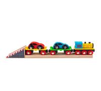 Bigjigs Rail Train de marchandises avec wagons et rails