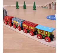 Bigjigs Rail Train de voyageurs + 2 voies