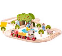 Bigjigs Rail Train en bois Ferme