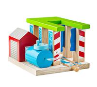 Bigjigs Rail Station de Lavage de Trains | Train en Bois | Circuit Train Bois | Jouet Enfant | Jouet Éducatif | Cadeau Enfant | Jouet en Bois | Compatible avec Autre Marques de Train en Bois