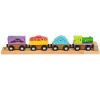 Bigjigs Rail Train en bois Monstres