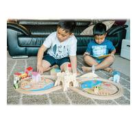 Bigjigs Rail Train en bois Nettoyage des côtes 70 pièces