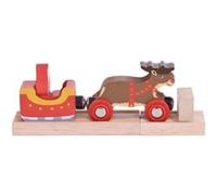 Bigjigs Rail Traîneau du père Noël avec Rennes G