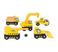 Bigjigs Rail - Véhicules De Chantier En Bois Pour Enfants À Partir De 3 Ans