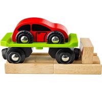 Bigjigs Rail Wagon avec wagon + 2 rails