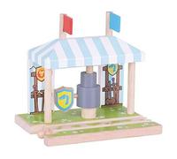 Bigjigs Rail Wooden Knights Training Ground - Wooden Train Set Accessories