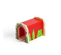 Bigjigs Rail Wooden Red Brick Tunnel - d'autres Grandes Marques ferroviaires sont compatibles