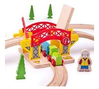 Bigjigs Rails - Pont basculant Jaune