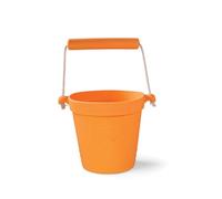 Bigjigs Toys Seau de silicone Adventure Bodet pliable pour sable – Abricot Orange