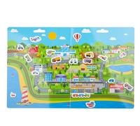 Bigjigs Toys Autocollants réutilisables transport en ville