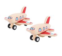 Bigjigs Toys Avions à Friction (Lot de 2) | Jouet pour Enfant | Cadeau Enfant | Joeut Traditionnel | Apprendre en Jouant