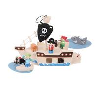 Bigjigs Toys Bateau pirate avec pirates