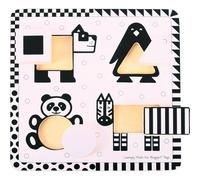 Bigjigs Toys Black & White Shape Puzzle jeu de formes 10m+ 5 pcs