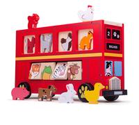 Bigjigs Toys Bus en bois avec animaux