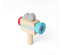 Bigjigs Toys - Caméra vidéo pour Enfants - Jouet de Jeu de rôle en Bois, Cadeaux pour Les Tout-Petits durables pour Filles et garçons, fabriqués à partir de Bois écologique, âgé de 18 Mois +