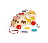 Bigjigs Toys Camion à Formes Animaux | Jouet pour Enfant | Cadeau Enfant | Joeut Traditionnel | Apprendre en Jouant