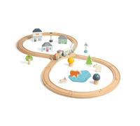 Bigjigs Toys Chemin de fer en bois par la forêt
