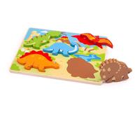 Bigjigs Toys Chunky Lift Out Dinosaur Puzzle