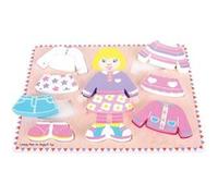 Bigjigs Toys Coiffeuse Fille Puzzle en Bois - Déguisement Scie sauteuse G