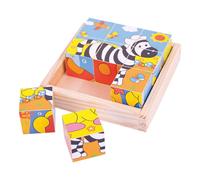 Bigjigs Toys Cubes d'images Cubes Safari 9 Cubes