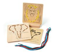 Bigjigs Toys Dressing by Numbers Animaux sauvages