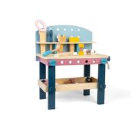 Bigjigs Toys - Banc d'outils en Bois - Workbench pour Enfants de 15 pièces, Jouets de Construction, Ensemble d'outils Montessori Kids, Jouets pour Filles et garçons de 2 Ans et Plus