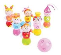 Bigjigs Toys Jeu de Quilles Fées | Jouet Traditionnel | Jeu Enfant | Jouet de Jardin | Jouet Bébé | Cadeau Enfant