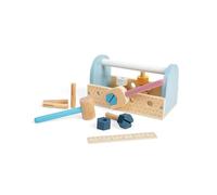 Bigjigs Toys - FSC certifié ma première boîte à Outils - Ensemble d'outils pour Tout-Petit de 12 pièces pour Plus de 18 Mois, des Jouets de Construction respectueux de l'environnement, Un Ensemble
