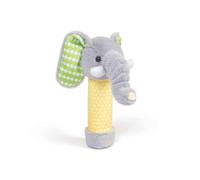 Bigjigs Toys Hochet en peluche éléphant - Hochet en peluche pour enfants, animaux en peluche, cadeaux pour bébés et tout-petits, à partir de 12 mois
