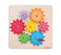 Bigjigs Toys Houten Gears en Cog Puzzle - Educatief Jigsaw