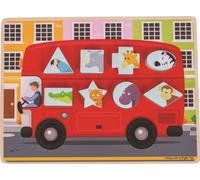 Bigjigs Toys Insert puzzle bus avec animaux