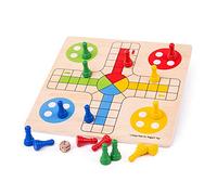 Bigjigs Toys Jeu de Ludo Traditionnel (Jeu des Petits Chevaux)